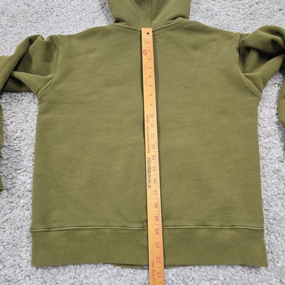 American Giant Sweater Medium Green Full Zip Long Sleeve Midweight Sweatshirt - Picture 12 of 14